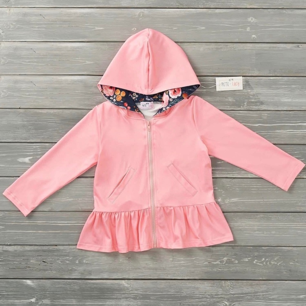 Pete and Lucy Botanical Blush Girls Jacket